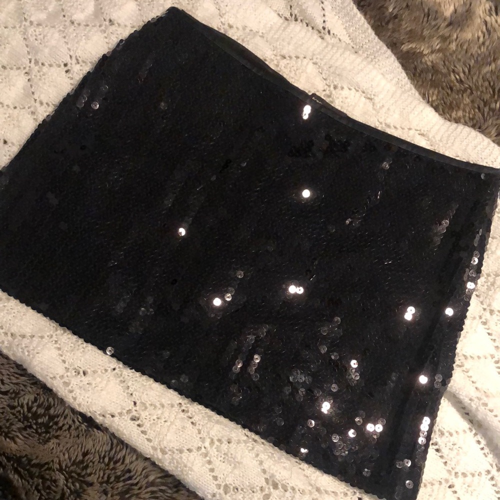 Bcbg sequin mini skirt